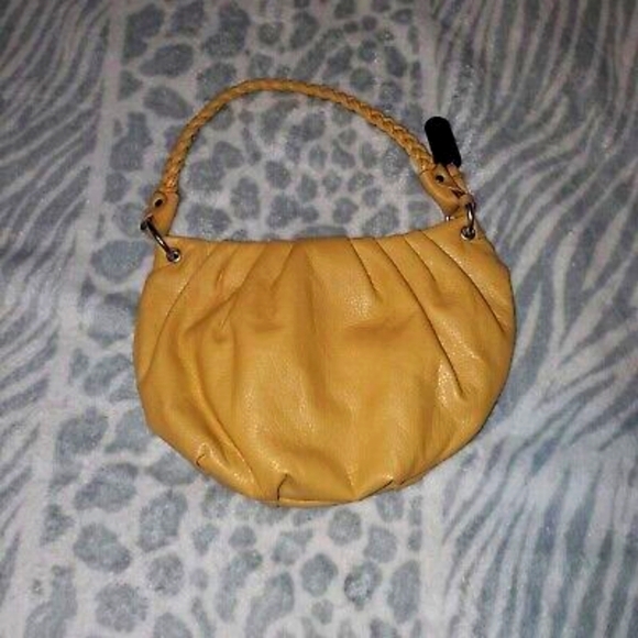 Nine West Yellow Hobo Handbag With Braided Strap - Picture 2 of 6